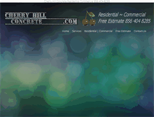 Tablet Screenshot of cherryhillconcrete.com